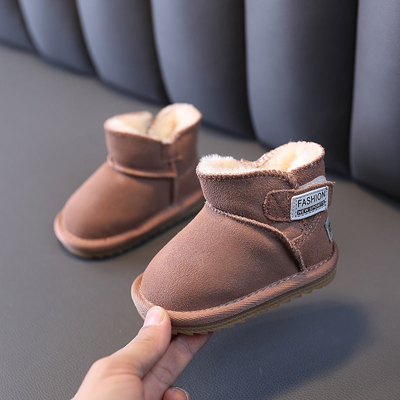 Winter Cashmere Snow Cotton Shoes for Babies