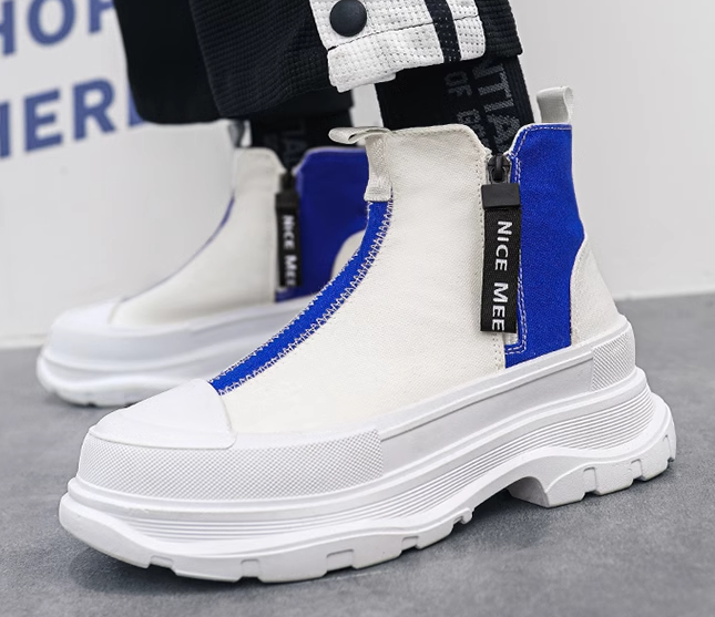 Trendy High-Top Casual Shoes for Men (Autumn/Winter)