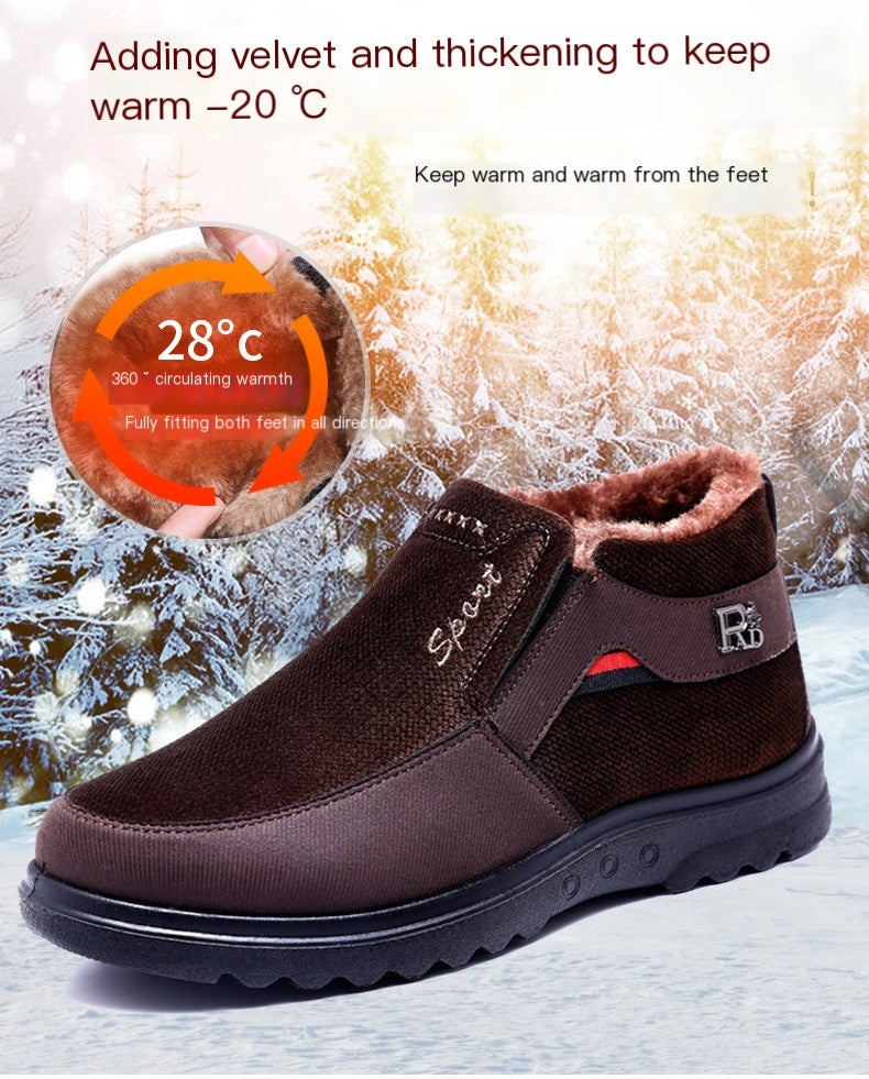 Beijing Style Winter Cotton Shoes for Men
