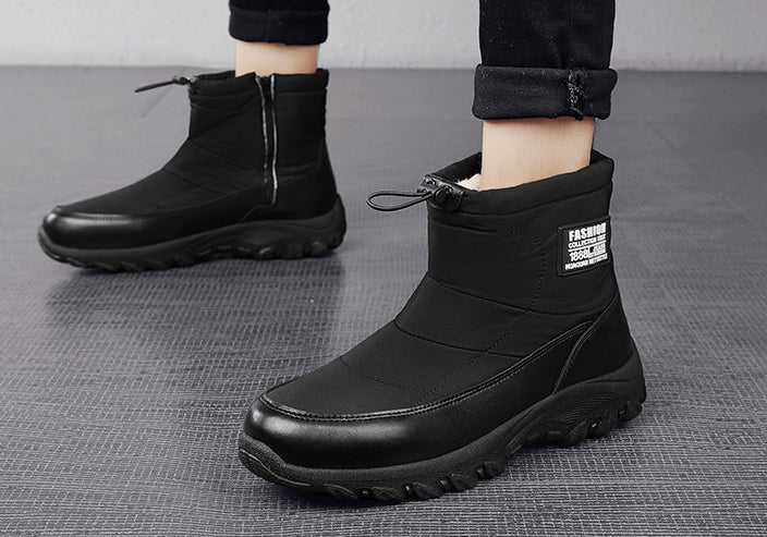 Men's Cotton Winter Shoes with Plush Warmth