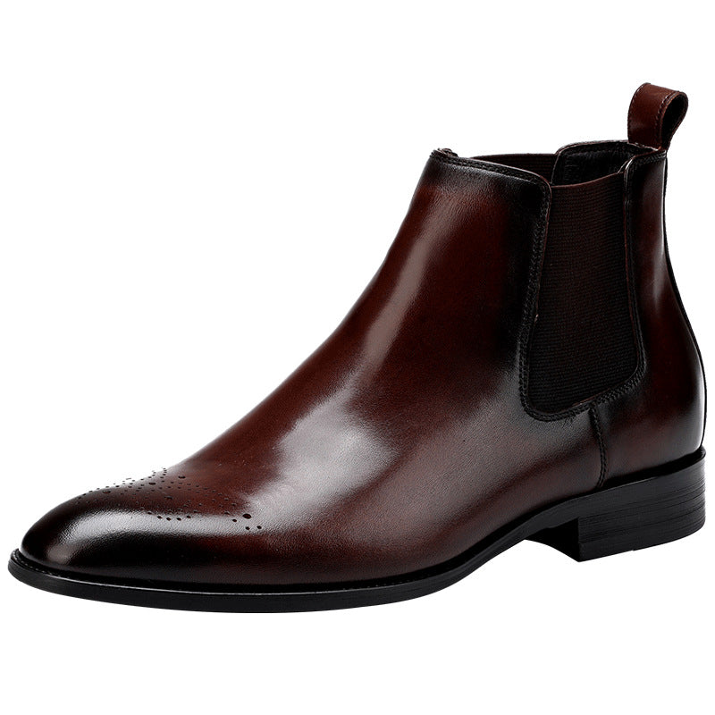 Men's Retro High Top Leather Winter Shoes