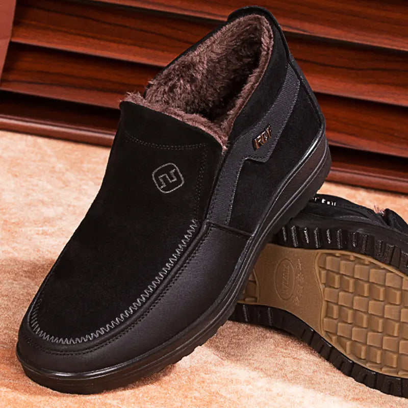 Warm High-Top Cotton Shoes for Men - Winter Style