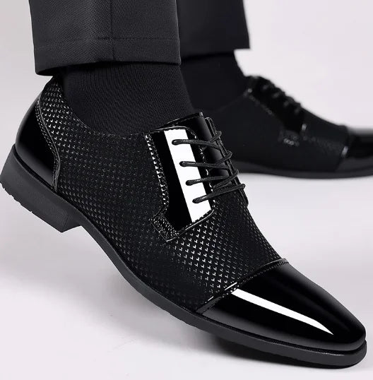 Men's Winter Leather Wedding Formal Shoes