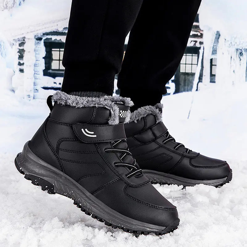 Warm Plush Non-Slip Winter Shoes for Elderly Women