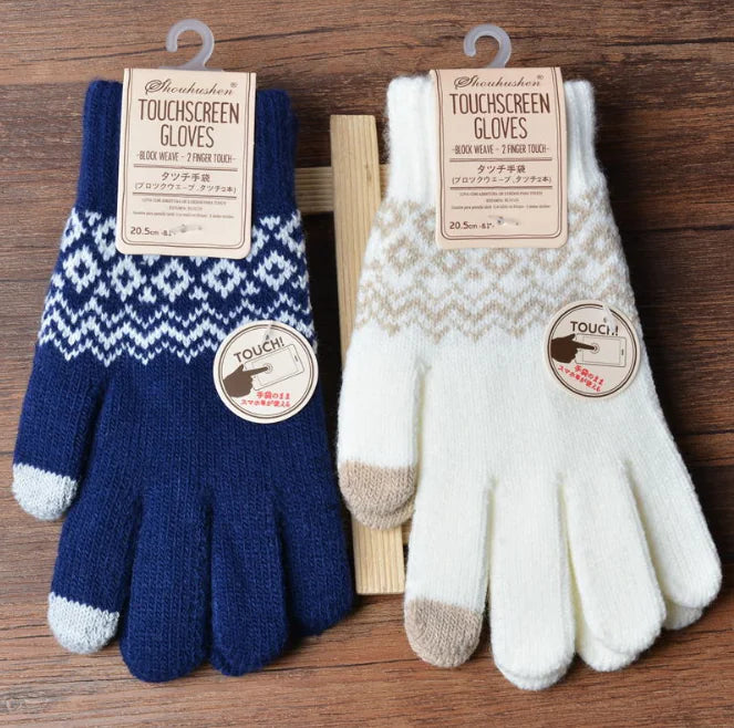 Women's Knitted Touchscreen Winter Gloves (Fashionable)