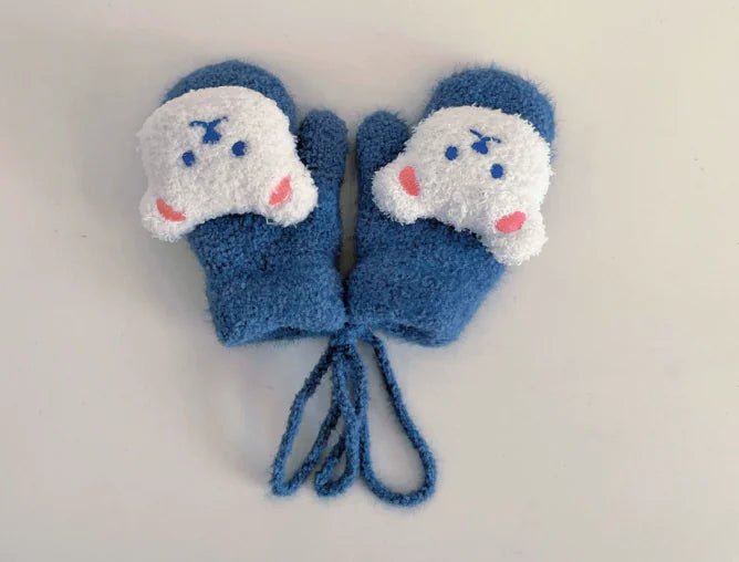 Thick Plush Winter Gloves for Boys Ages 1-4