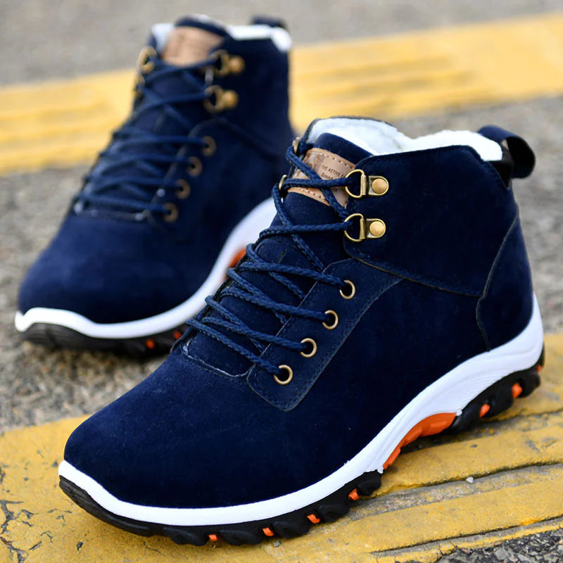 Men's Winter Boots, Warm Plush Casual Shoes