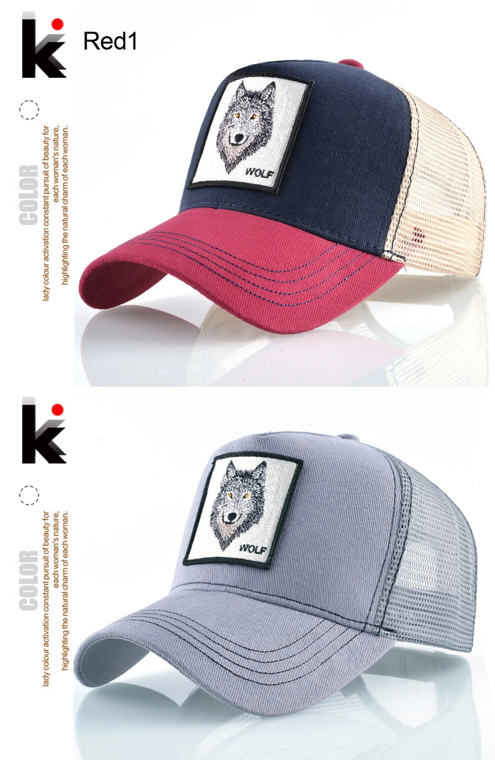 K Snapback Trucker Cap Men's