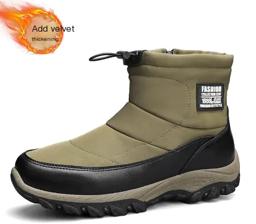 Men's Cotton Winter Shoes with Plush Warmth