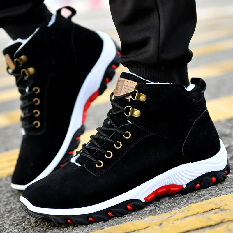 Men's Winter Boots, Warm Plush Casual Shoes