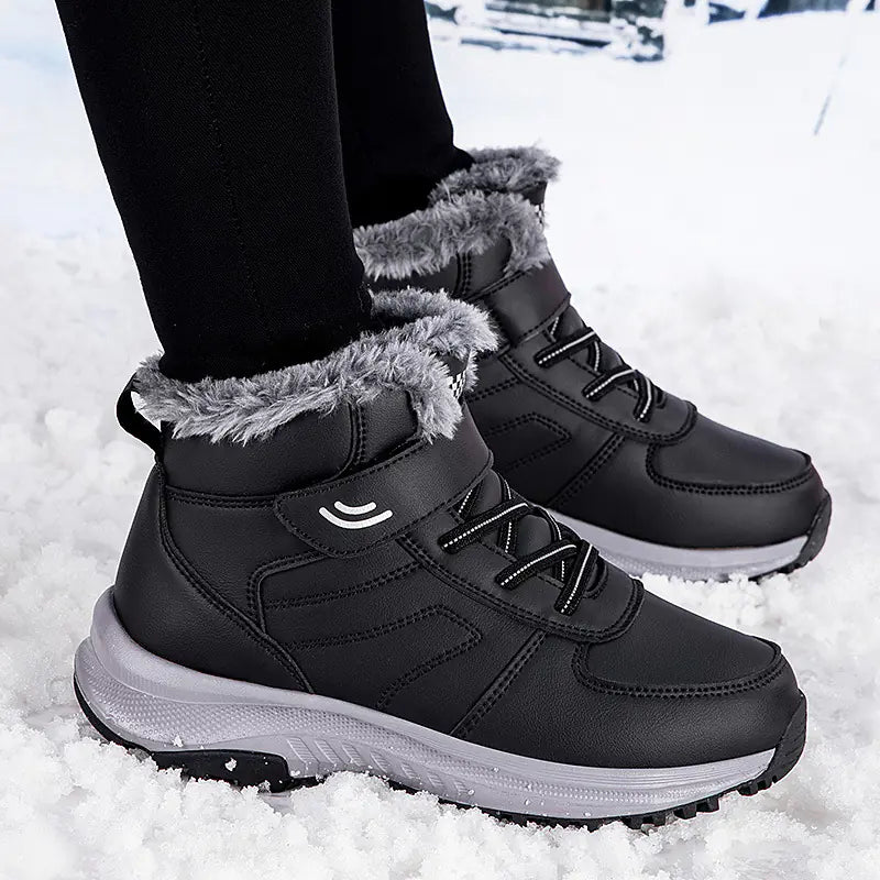 Warm Plush Non-Slip Winter Shoes for Elderly Women