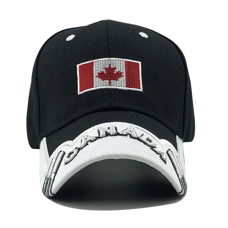 New Colors Contrast Canada Embroidered Baseball Cap