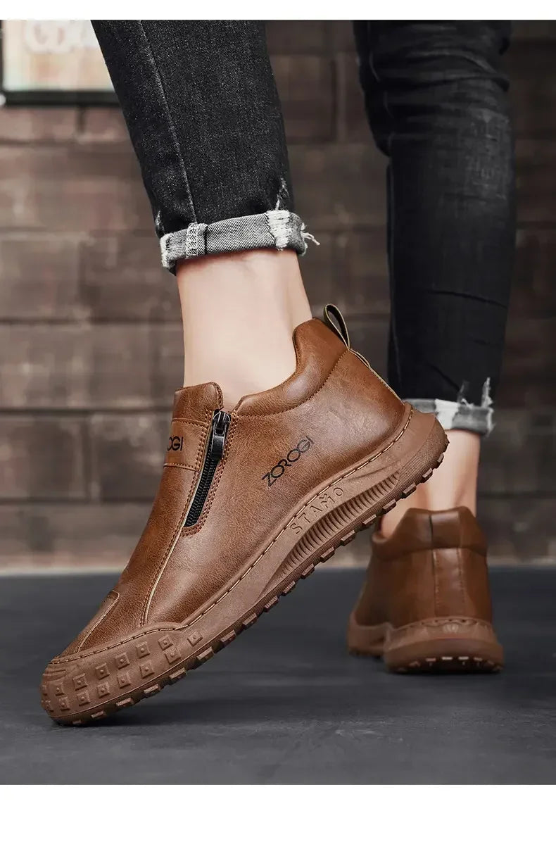 Zipper Outdoor Sports Shoes Unisex Shoes for Men