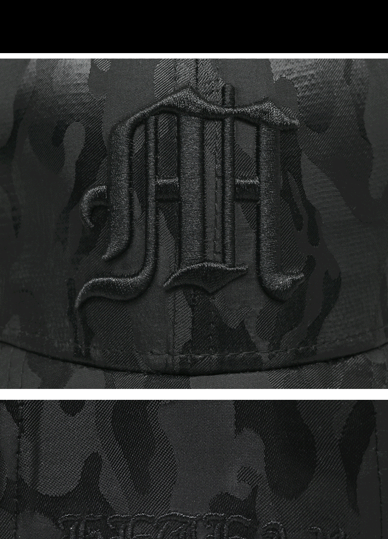 New camouflage embroidered baseball cap