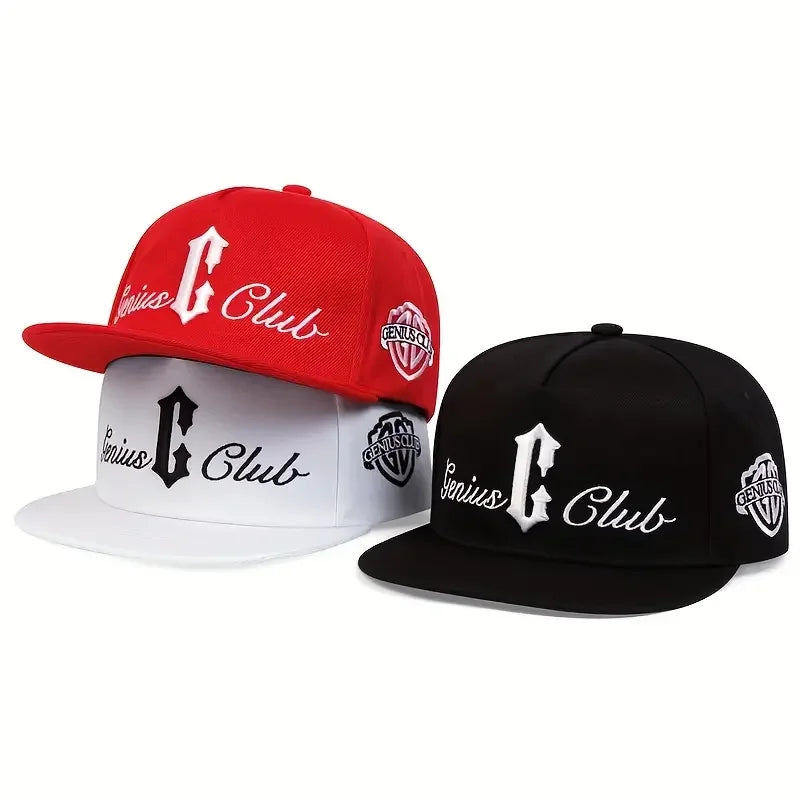 Fashion Unisex Letter Side GENIUS CLUB Embroidery Hip-hop Hats