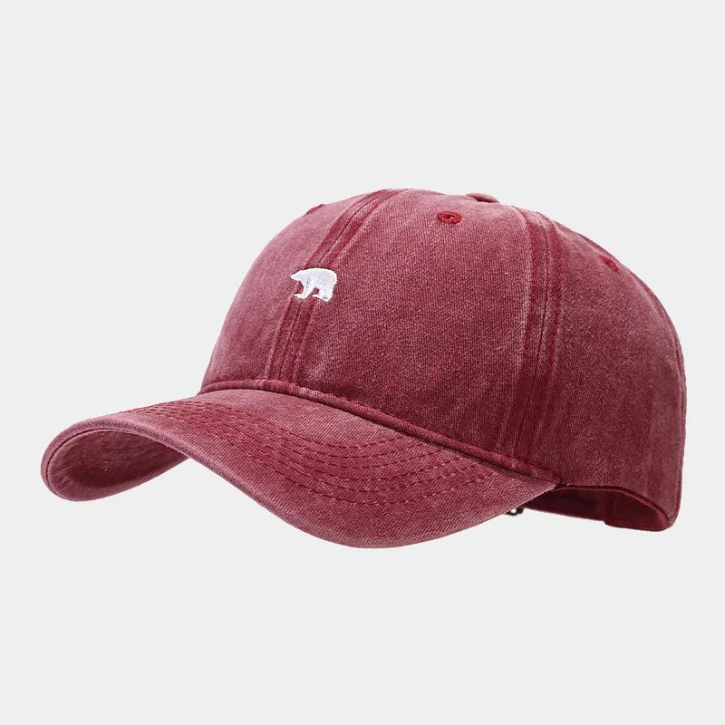 Bear Embroidery Baseball Cap
