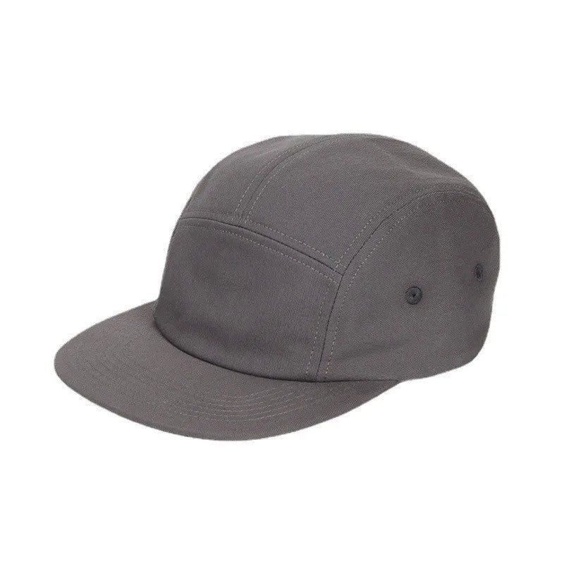 New Washed Cotton 5 Panel Pure Color Baseball Cap