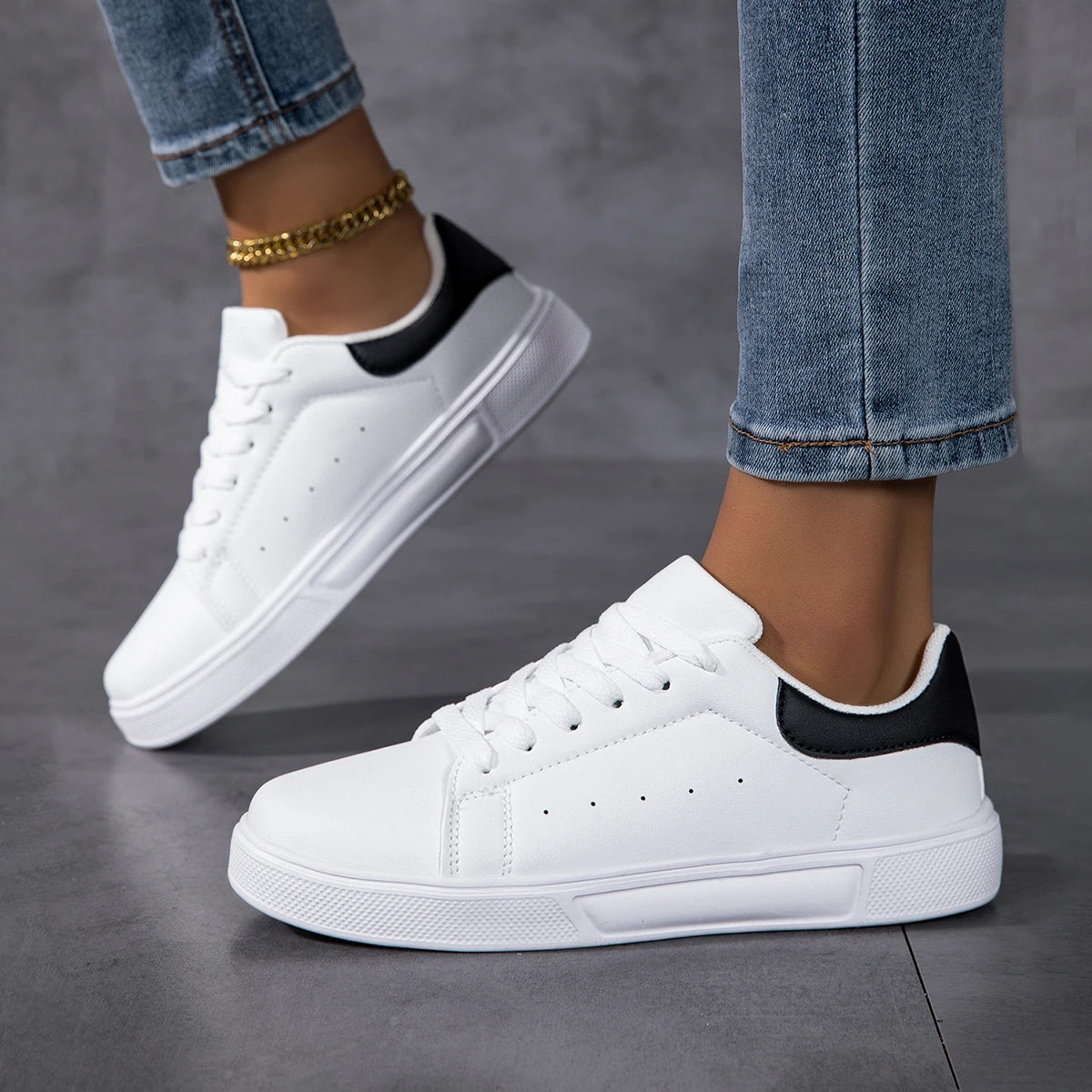 Unisex White Sneakers Men Waterproof Sports Shoes