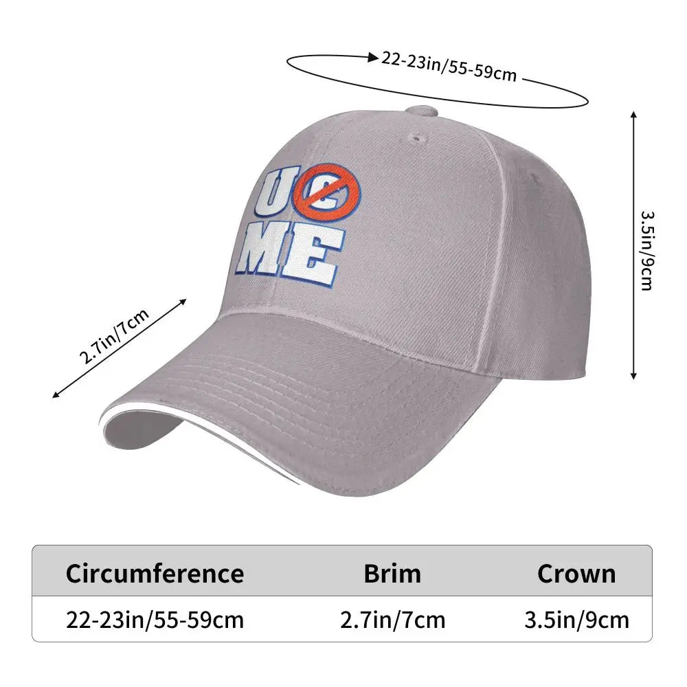 Yellow Wrestling john Cena White Custom Baseball Caps