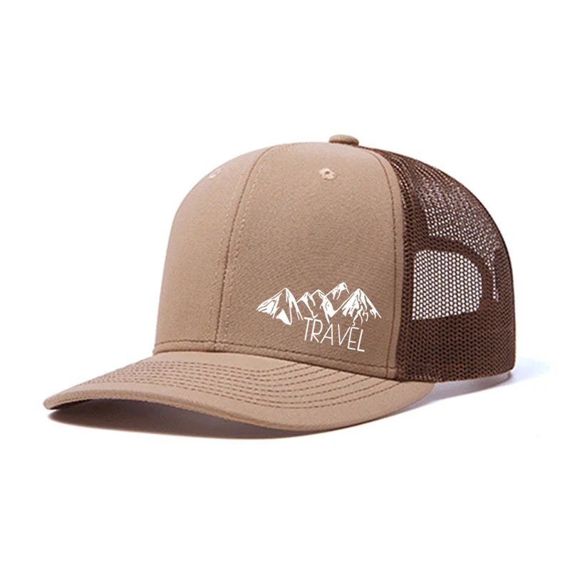 Spring summer Luxury Peak TRAVEL Curved Adult Baseball Cap