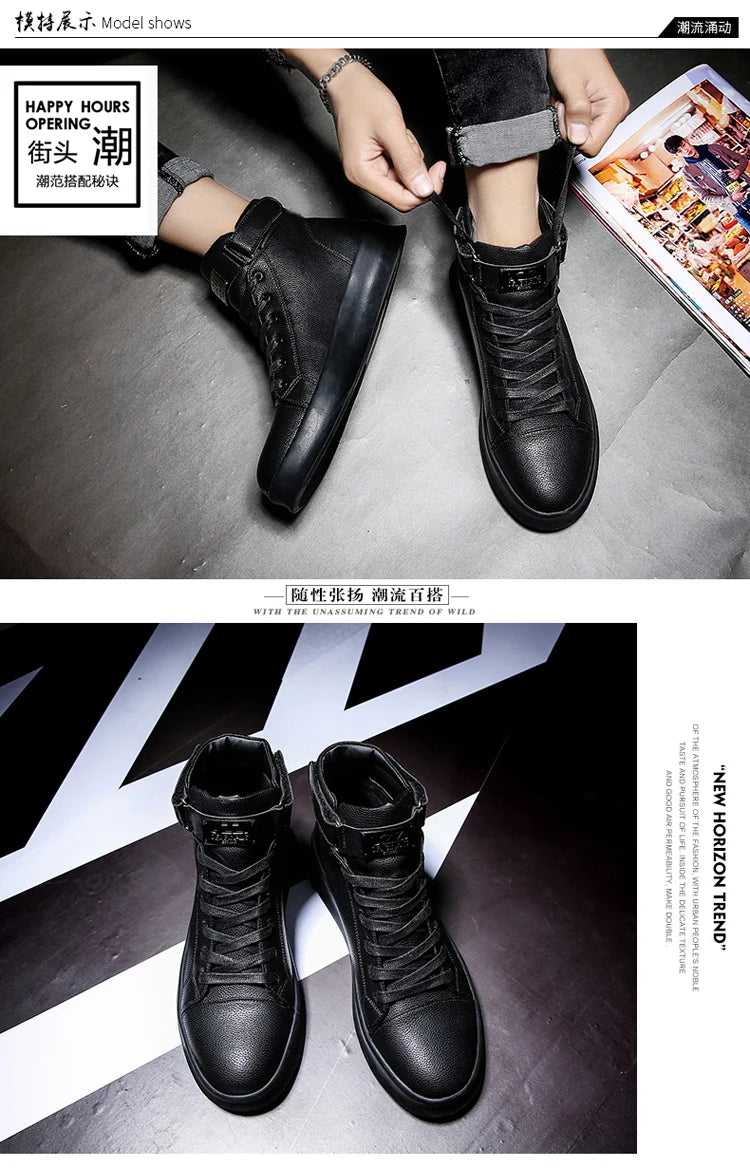 Brand Men's High-top Sneakers
