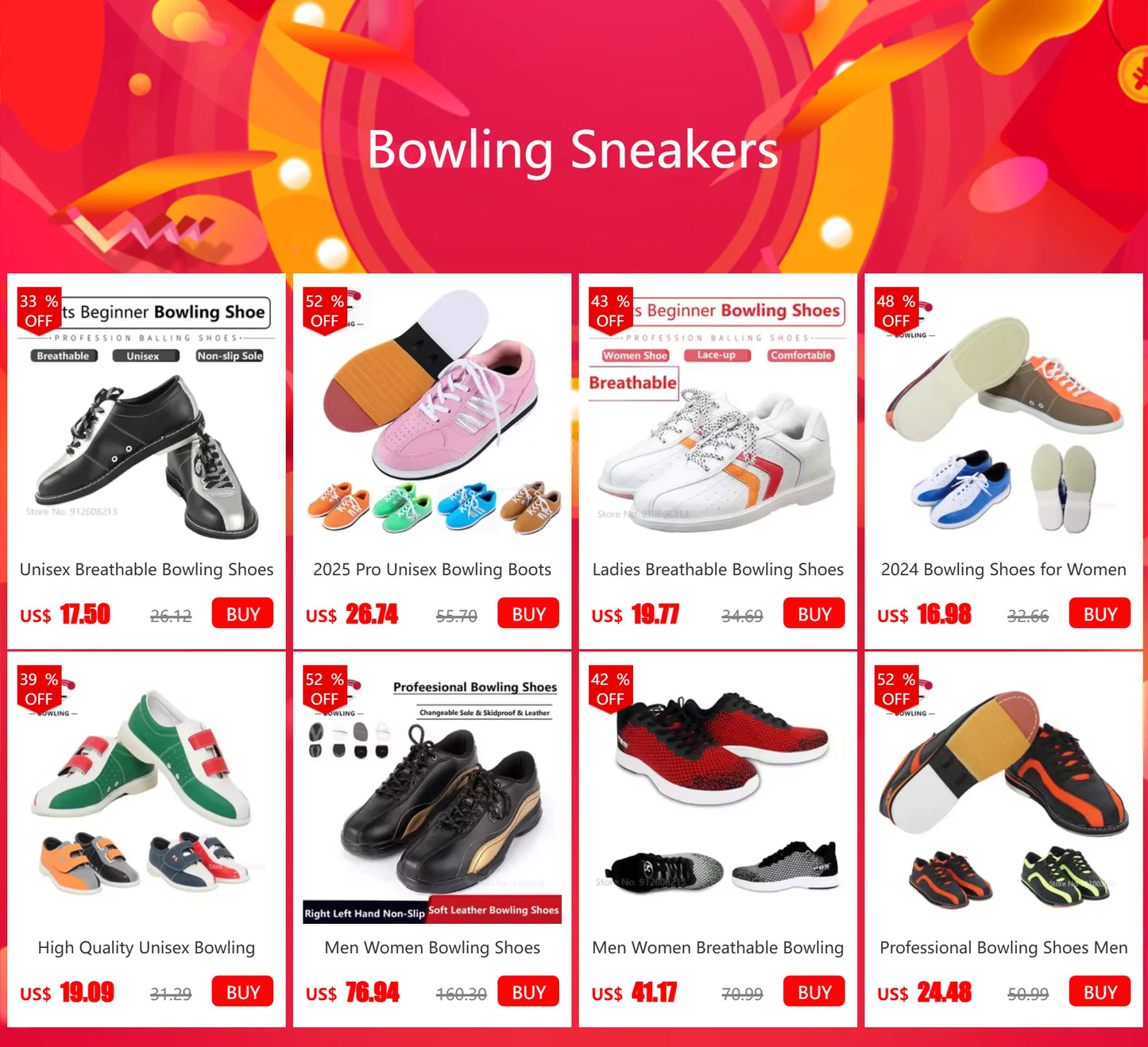 2025 Bowling Shoes for Women, Men