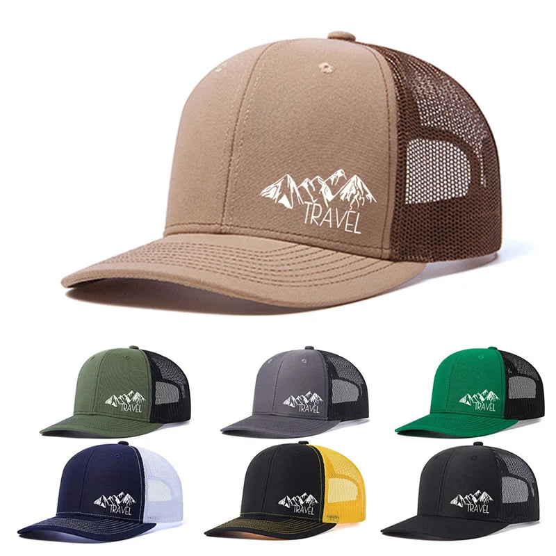 Spring summer Luxury Peak TRAVEL Curved Adult Baseball Cap