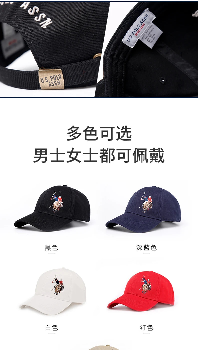 U.S. Polo Assn.100% Cotton Couple Baseball Cap