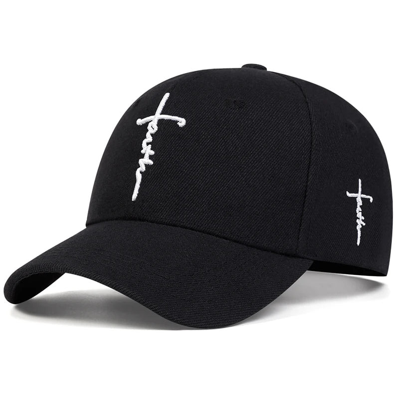 Unisex Letter Cross Embroidery Baseball Caps