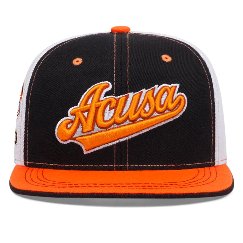 Fashion Acusa Embroidered Men's Color Block Cap