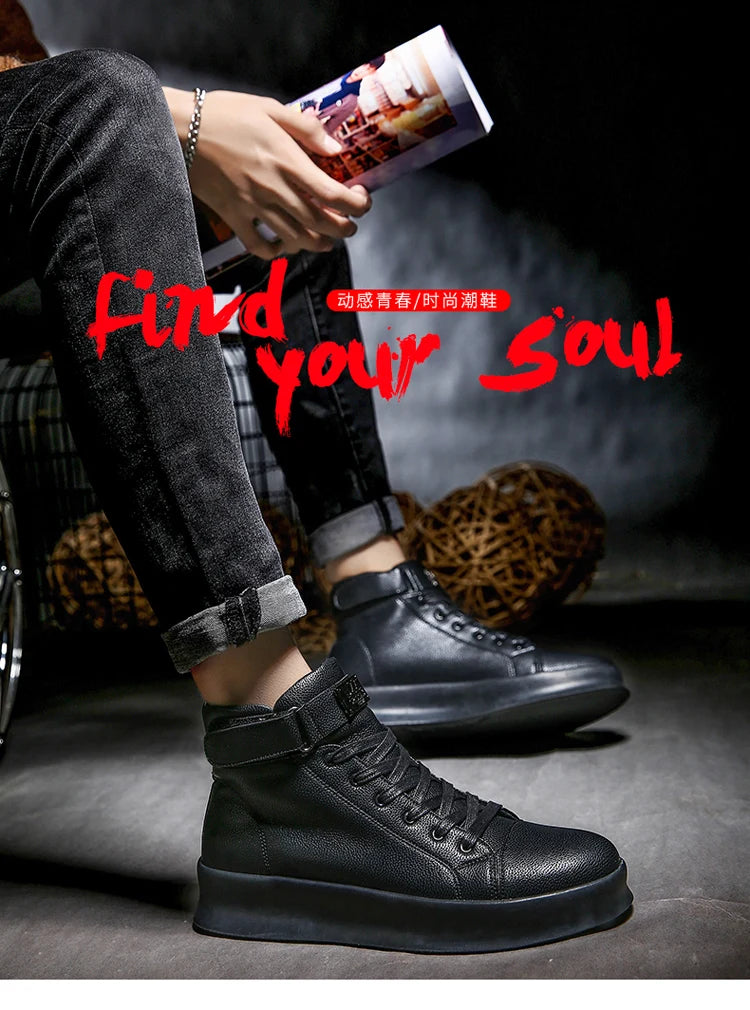 Brand Men's High-top Sneakers