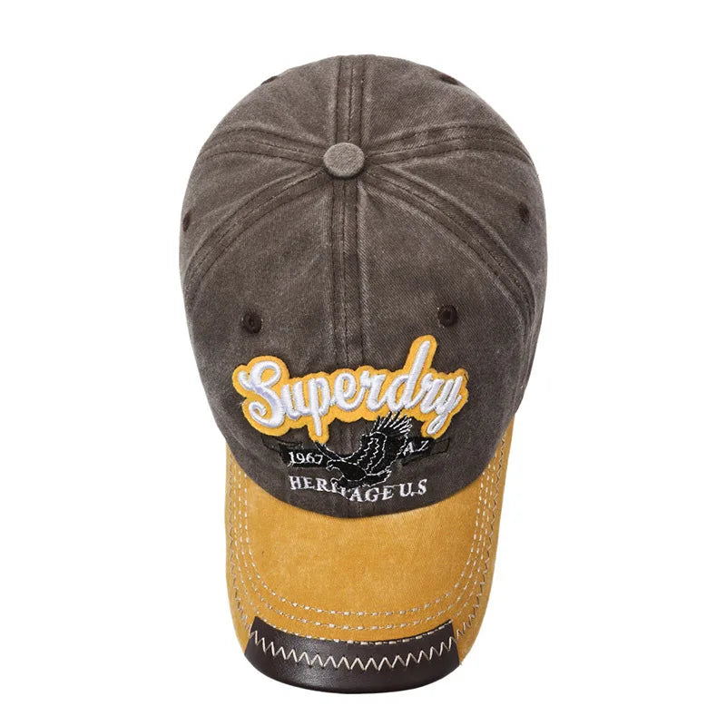 Unisex Sporty Cotton Washed Baseball Cap