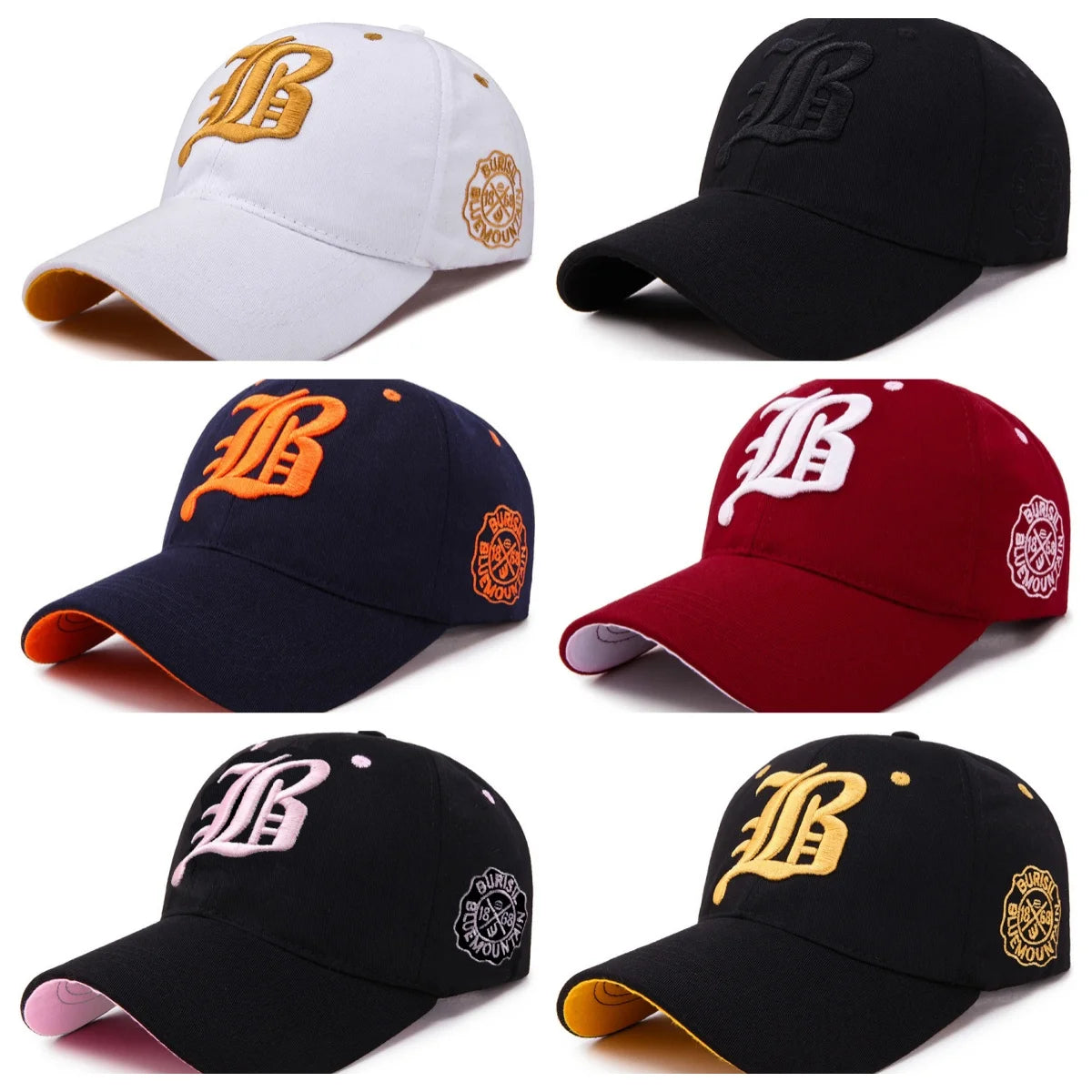 fashionable embroidered baseball cap