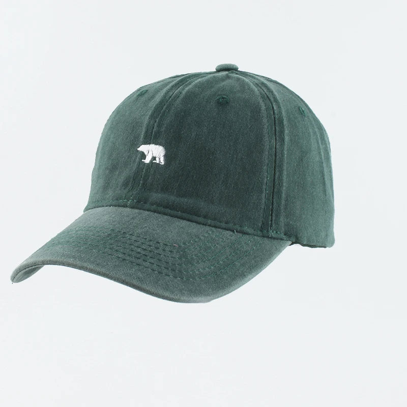 Bear Embroidery Baseball Cap