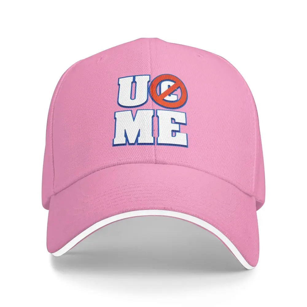 Yellow Wrestling john Cena White Custom Baseball Caps