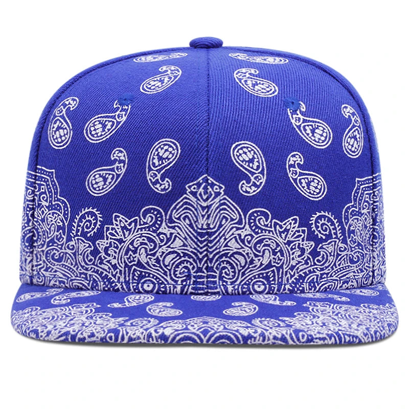2024 New Fashion Flower Printing Snapback Cap