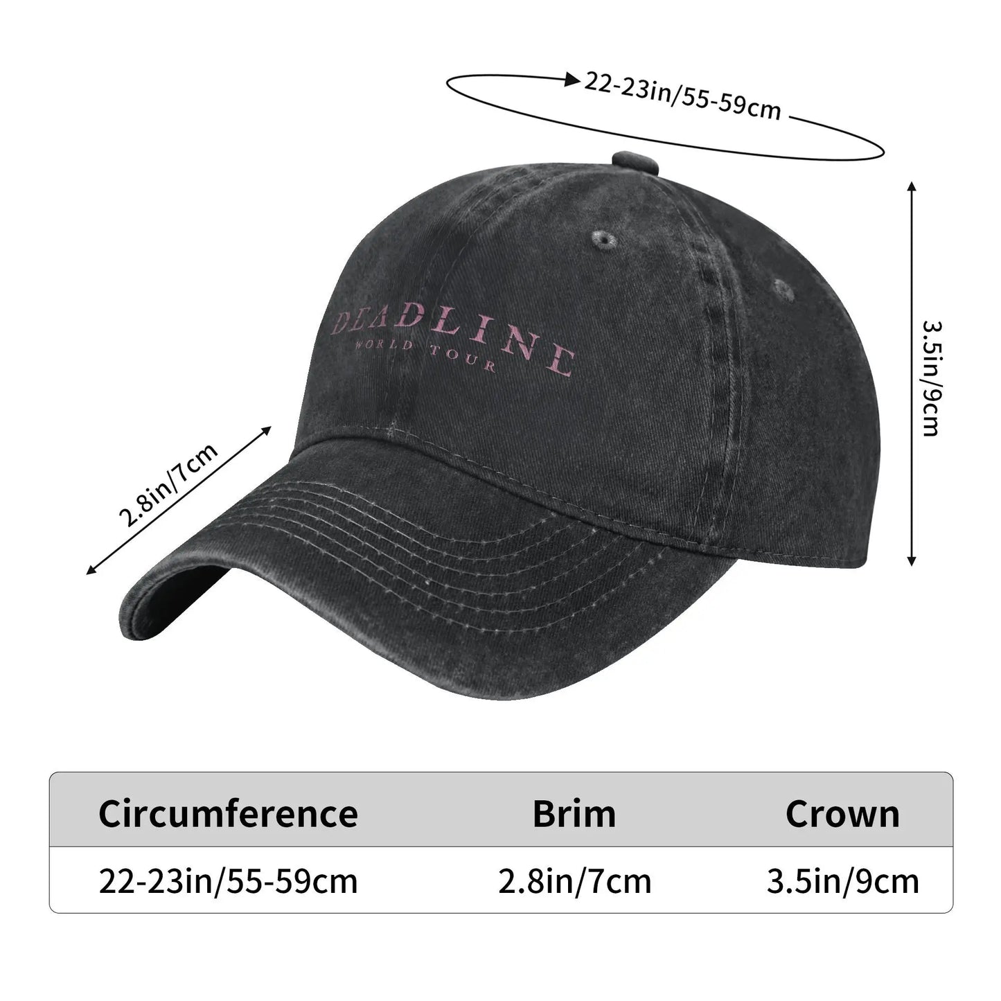 Deadline World Tour 2025 Printed Caps