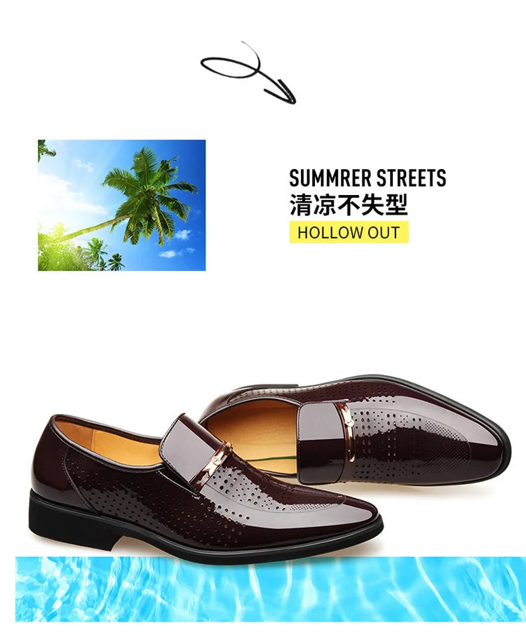 Summer Leather Men's Casual, Business Shoes