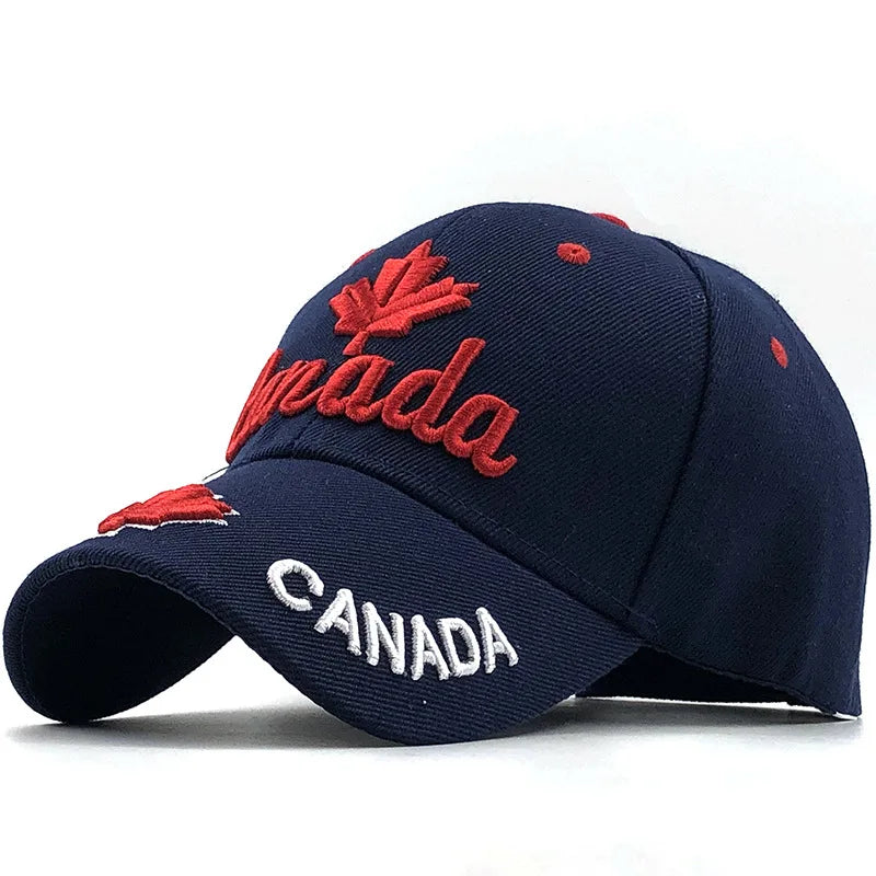 New Colors Contrast Canada Embroidered Baseball Cap
