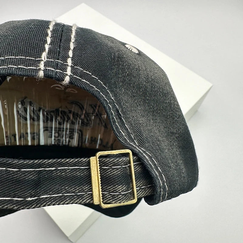 Korean Vintage Washing Men Women Baseball Hats