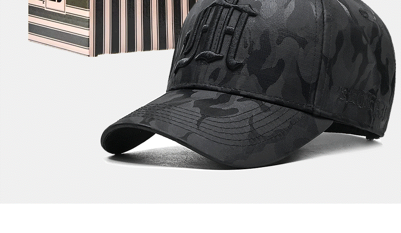 New camouflage embroidered baseball cap