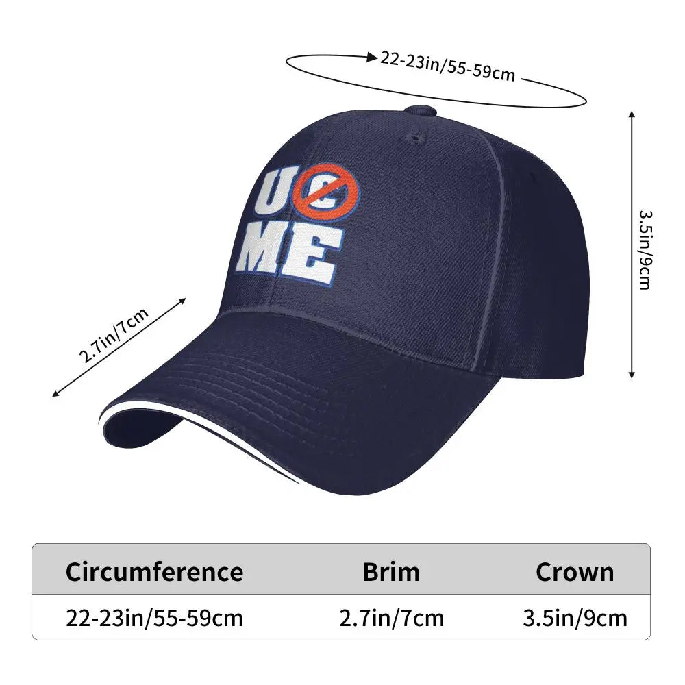 Yellow Wrestling john Cena White Custom Baseball Caps