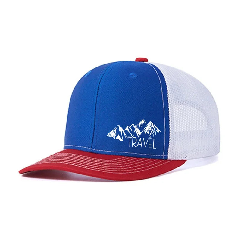 Spring summer Luxury Peak TRAVEL Curved Adult Baseball Cap