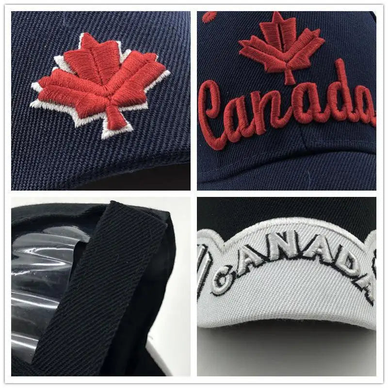 New Colors Contrast Canada Embroidered Baseball Cap