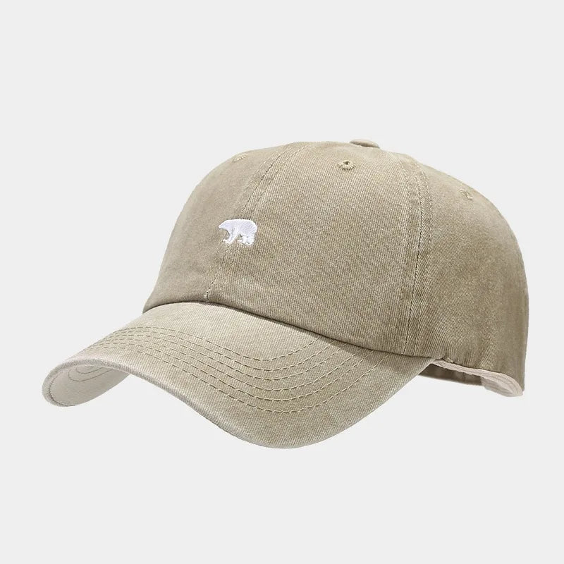 Bear Embroidery Baseball Cap