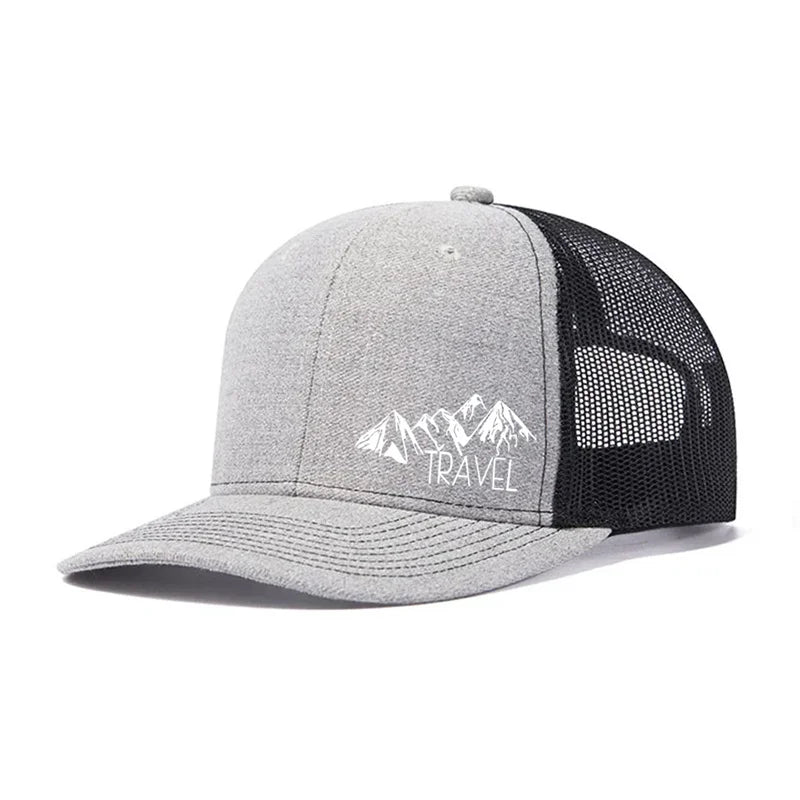 Spring summer Luxury Peak TRAVEL Curved Adult Baseball Cap