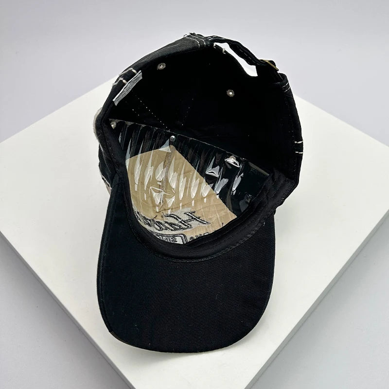Korean Vintage Washing Men Women Baseball Hats