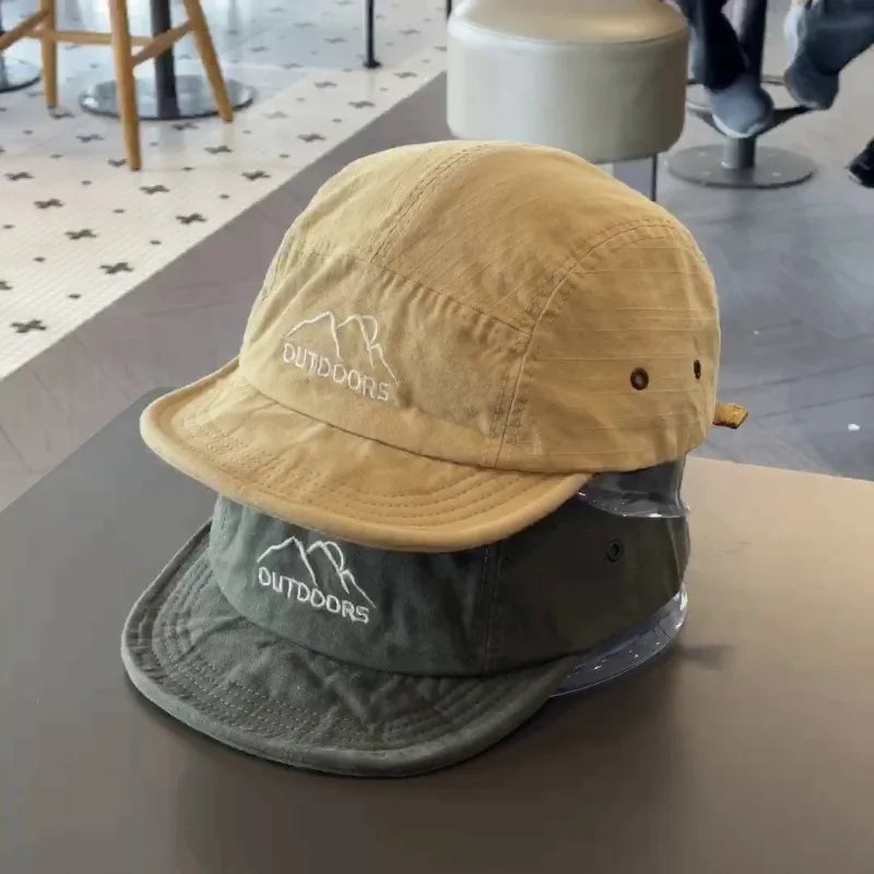 Short Brim Soft Baseball Cap