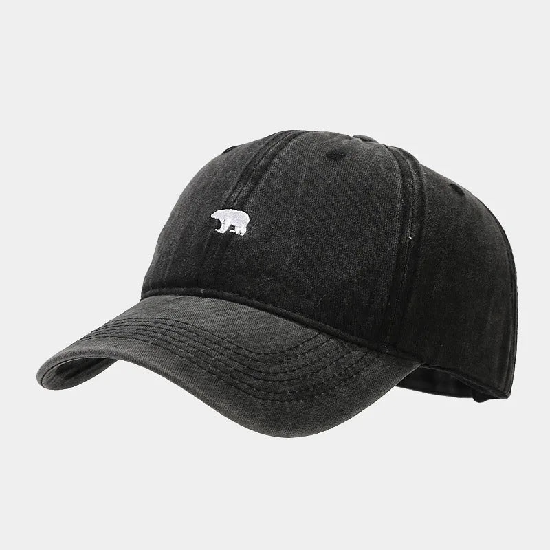 Bear Embroidery Baseball Cap