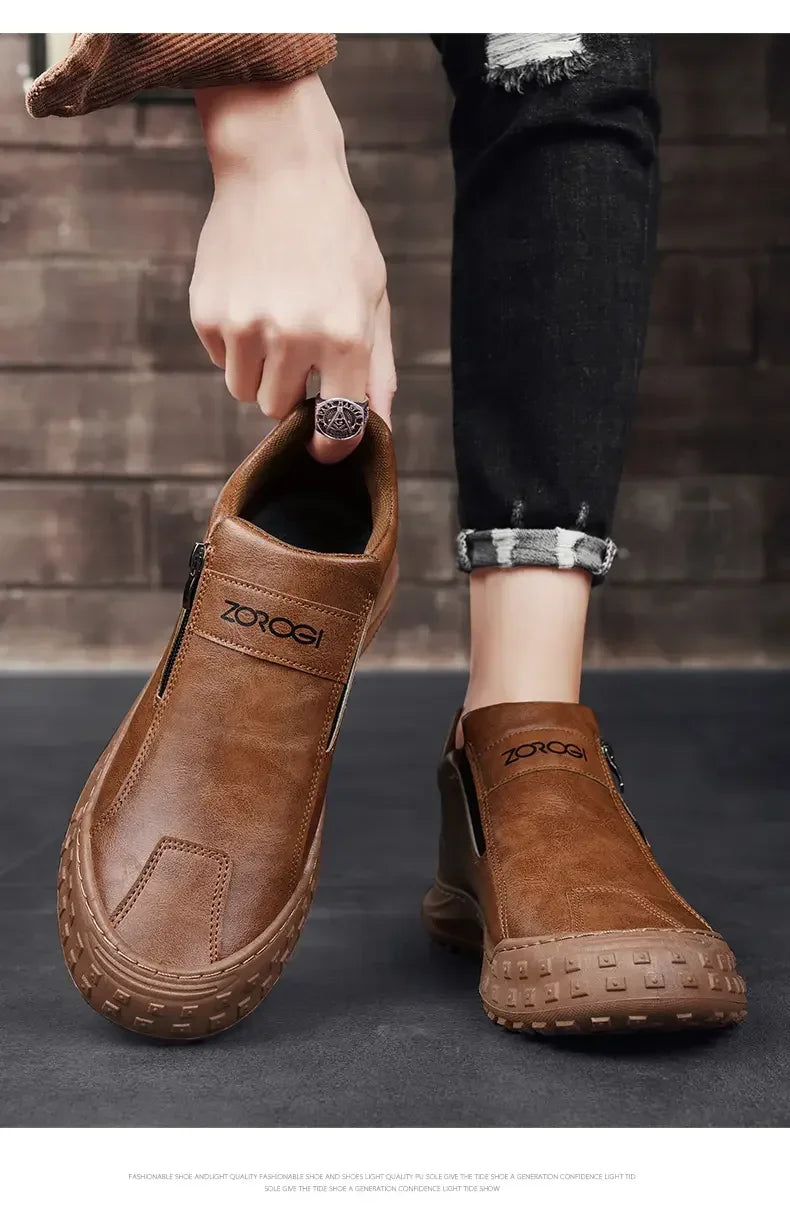 Zipper Outdoor Sports Shoes Unisex Shoes for Men